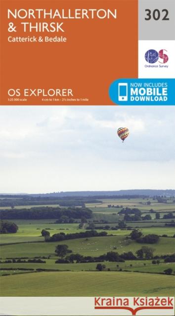 Northallerton and Thirsk - Catterick and Bedale Ordnance Survey 9780319245545