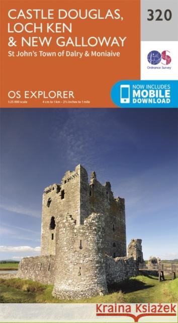 Castle Douglas, Loch Ken and New Galloway Ordnance Survey 9780319245729