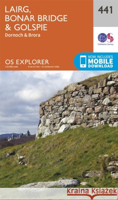 Lairg, Bonar Bridge and Golspie Ordnance Survey 9780319246849