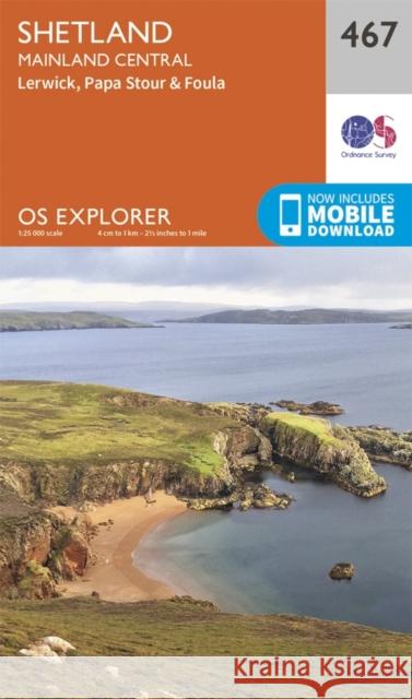 Shetland - Mainland Central Ordnance Survey 9780319247181