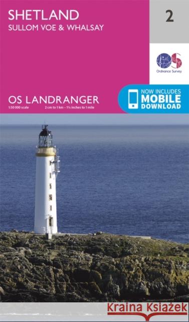 Shetland - Sullom Voe & Whalsay Ordnance Survey 9780319261002 Ordnance Survey