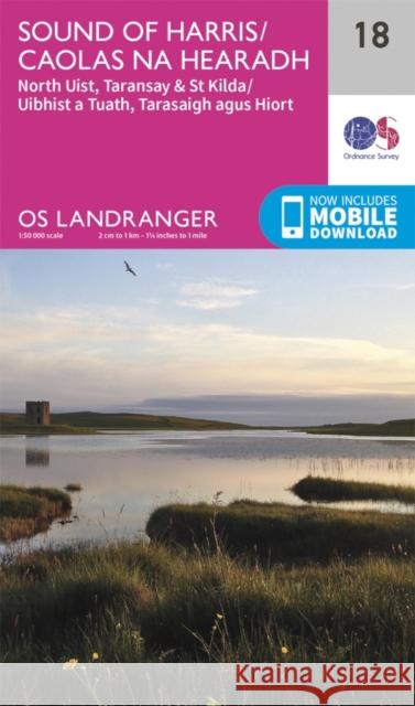 Sound of Harris, North Uist, Taransay & St Kilda Ordnance Survey 9780319261163 Ordnance Survey