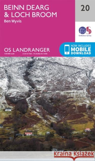 Beinn Dearg & Loch Broom, Ben Wyvis Ordnance Survey 9780319261187 Ordnance Survey