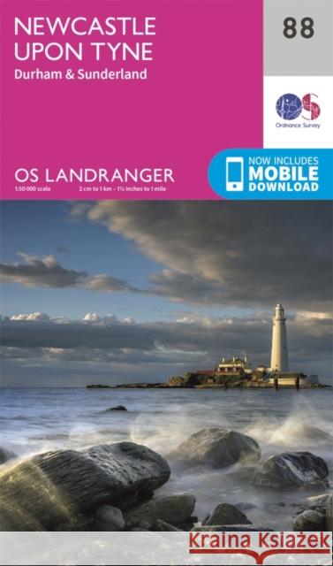 Newcastle Upon Tyne, Durham & Sunderland Ordnance Survey 9780319261866 Ordnance Survey