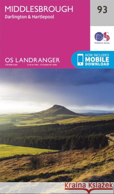 Middlesbrough, Darlington & Hartlepool Ordnance Survey 9780319261910 Ordnance Survey