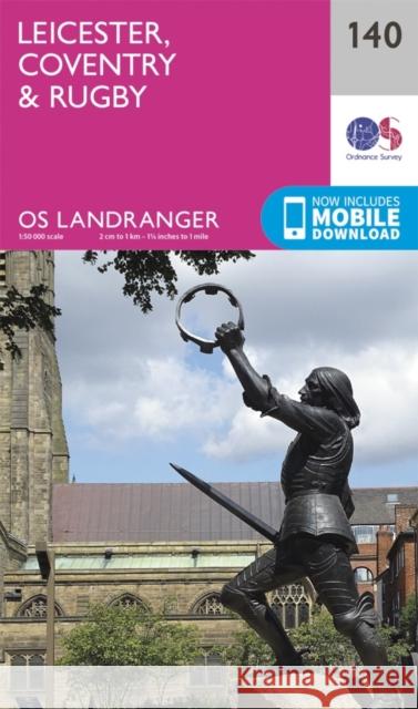 Leicester, Coventry & Rugby Ordnance Survey 9780319262382