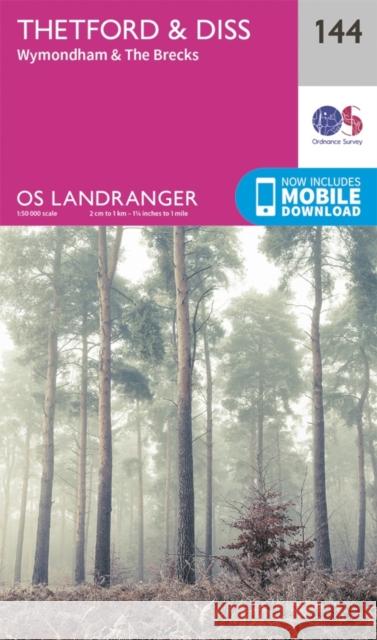 Thetford & Diss, Breckland & Wymondham Ordnance Survey 9780319262429 Ordnance Survey