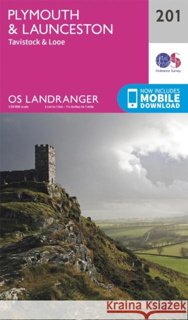 Plymouth & Launceston, Tavistock & Looe Ordnance Survey 9780319262993