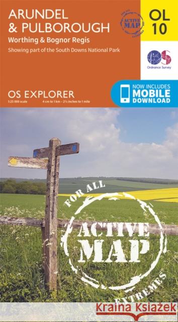 Arundel & Pulborough, Worthing & Bognor Regis Ordnance Survey 9780319469286