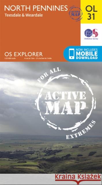 North Pennines - Teesdale & Weardale Ordnance Survey 9780319469491 Ordnance Survey