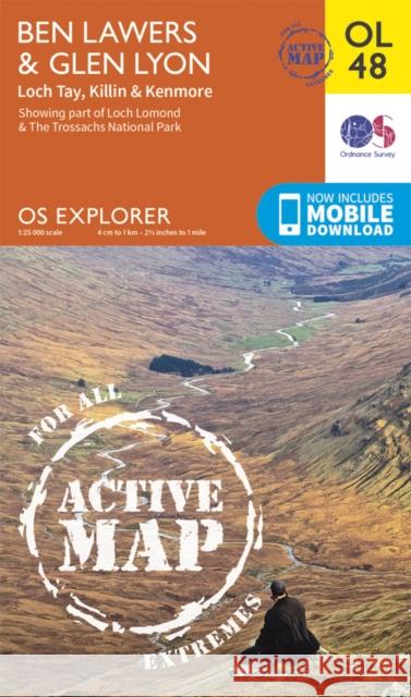 Ben Lawers & Glen Lyon, Loch Tay, Killin & Kenmore Ordnance Survey 9780319469668 Ordnance Survey