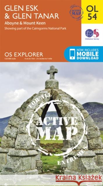 Glen Esk & Glen Tanar, Aboyne & Mount Keen Ordnance Survey 9780319469729 Ordnance Survey