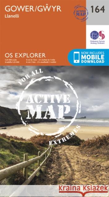 Gower, Llanelli Ordnance Survey 9780319470367