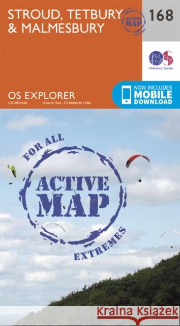 Stroud, Tetbury and Malmesbury Ordnance Survey 9780319470404