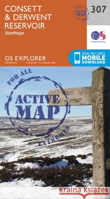 Consett and Derwent Reservoir Ordnance Survey 9780319471791