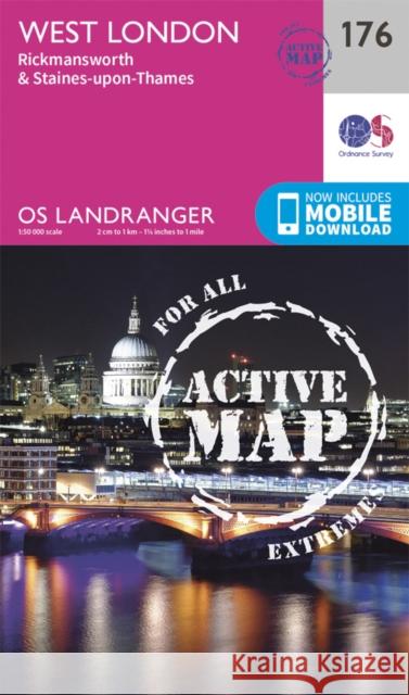 West London, Rickmansworth & Staines Ordnance Survey 9780319474990