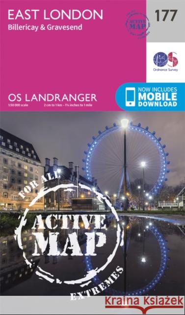 East London, Billericay & Gravesend Ordnance Survey 9780319475003 Ordnance Survey
