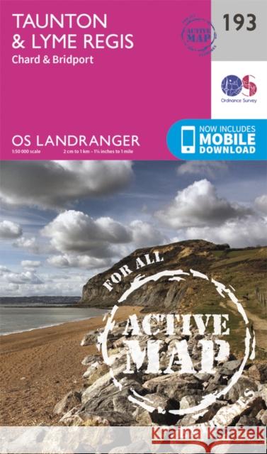 Taunton & Lyme Regis, Chard & Bridport Ordnance Survey 9780319475164