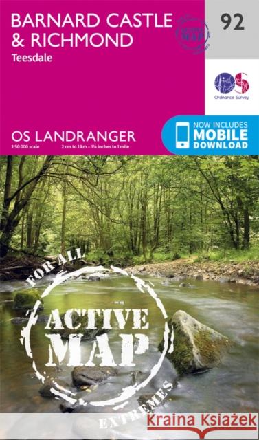 Barnard Castle & Richmond Ordnance Survey 9780319475416 Ordnance Survey