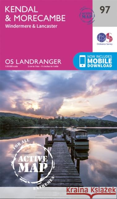 Kendal & Morecambe  9780319475423 OS Landranger Map