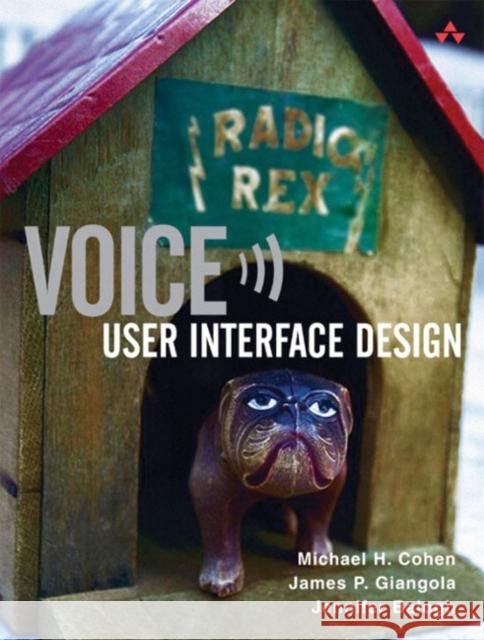 Voice User Interface Design Cohen Michael 9780321185761