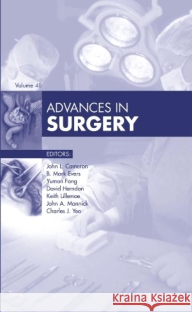 Advances in Surgery, 2014 Cameron, John L. 9780323264631 Elsevier