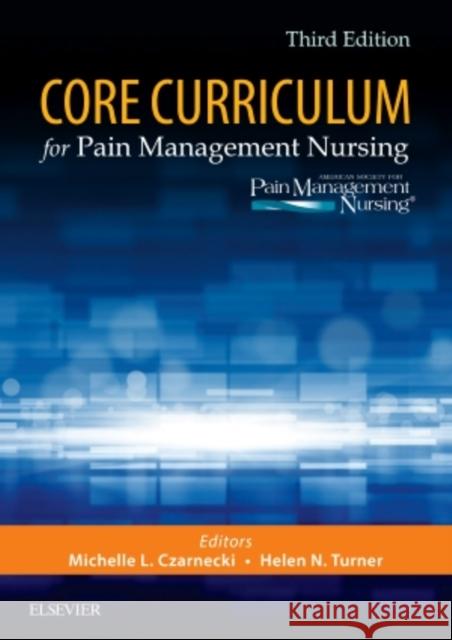 Core Curriculum for Pain Management Nursing Aspmn 9780323461986 Elsevier