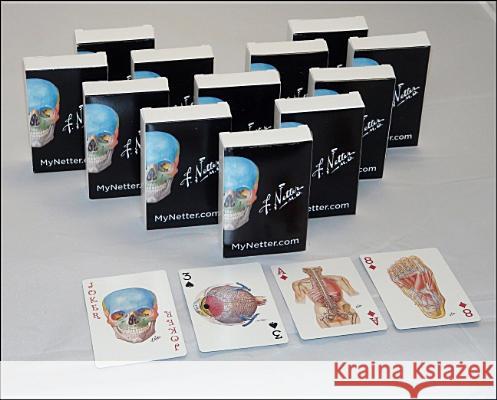 Netter Playing Cards: Netter's Anatomy Art Cards Box of 12 Decks (Bulk) Frank H. Netter   9780323553803 Elsevier - Health Sciences Division