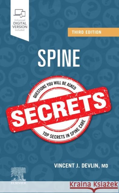 Spine Secrets Vincent J. (Orthopaedic Surgeon, Silver Spring, Maryland) Devlin 9780323636629 Elsevier