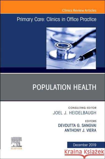 Population Health Devdutta Sangvai Anthony J. Viera 9780323678902