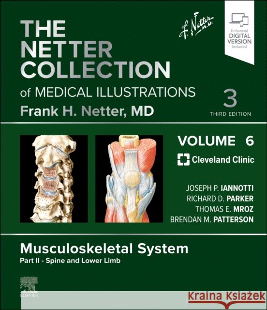 The Netter Collection of Medical Illustrations: Musculoskeletal System, Volume 6, Part II - Spine and Lower Limb Joseph P. Iannotti Richard Parker Tom Mroz 9780323881289 Elsevier