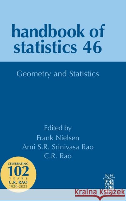 Geometry and Statistics: Volume 46 Nielsen, Frank 9780323913454 Academic Press