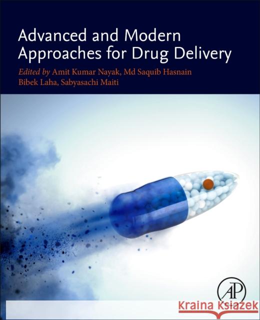 Advanced and Modern Approaches for Drug Delivery Amit Kumar Nayak MD Saquib Hasnain Bibek Laha 9780323916684