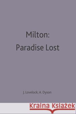 Milton: Paradise Lost  9780333138427 PALGRAVE MACMILLAN