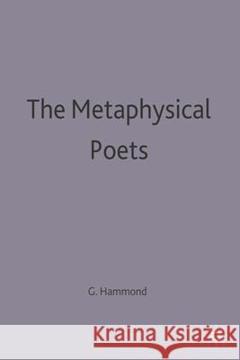 The Metaphysical Poets  9780333154663 PALGRAVE MACMILLAN