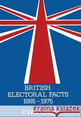 British Electoral Facts 1885-1975 Frederick Walter Scott Craig 9780333216248