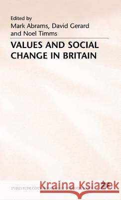 Values & Social Change in Britain Gerard, David 9780333386767