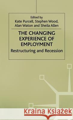 The Changing Experience of Employment: Restructuring and Recession Waton, A. 9780333396957