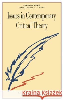 Issues in Contemporary Critical Theory: A Selection of Critical Essays Barry, Peter 9780333398128 Palgrave Macmillan