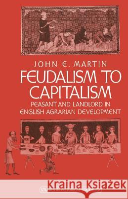 Feudalism to Capitalism: Peasant and Landlord in English Agrarian Development Martin, John E. 9780333404768 Palgrave MacMillan