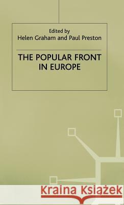 The Popular Front in Europe  9780333406601 PALGRAVE MACMILLAN