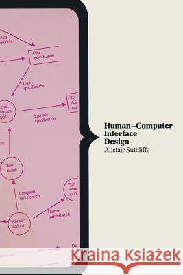 Human-Computer Interface Design Sutcliffe                                A. G. Sutcliffe 9780333428993 Palgrave MacMillan