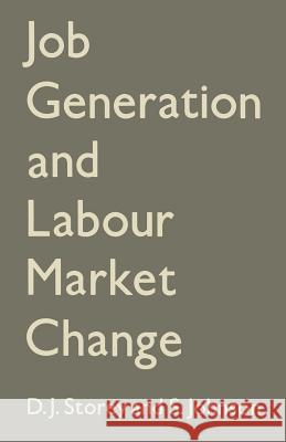 Job Generation and Labour Market Change D.J. Storey, Stanley Johnson 9780333436080 Palgrave Macmillan