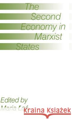 The Second Economy in Marxist States Maria W. Los   9780333437582 Palgrave Macmillan