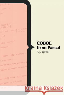 COBOL from Pascal Sumner, F. H. 9780333483039 Palgrave MacMillan