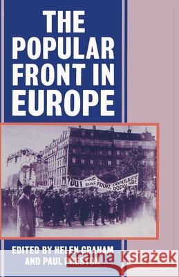 The Popular Front in Europe Helen Graham Paul Preston  9780333484258