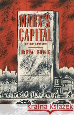 Marx's Capital B Fine 9780333494578 0