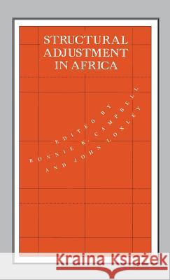 Structural Adjustment in Africa  9780333496763 PALGRAVE MACMILLAN