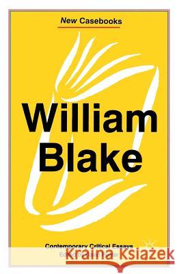 William Blake: Contemporary Critical Essays Punter, David 9780333545973 PALGRAVE MACMILLAN