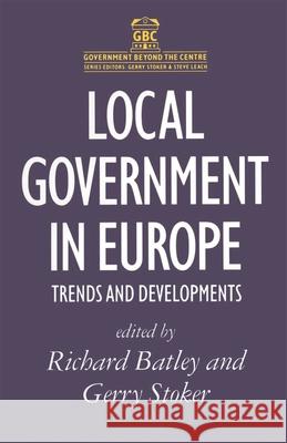 Local Government in Europe: Trends and Developments Johnston, Joyce 9780333554807 MacMillan